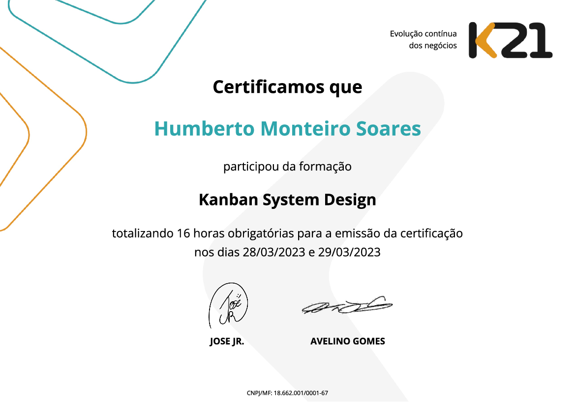 Certificado K21